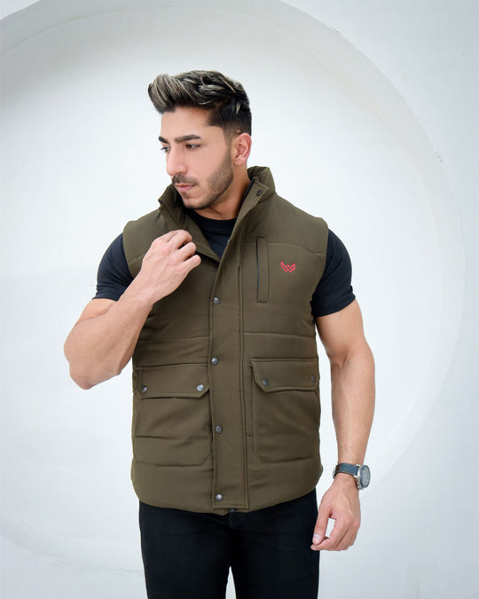 Trail Vest Jacket - Olive