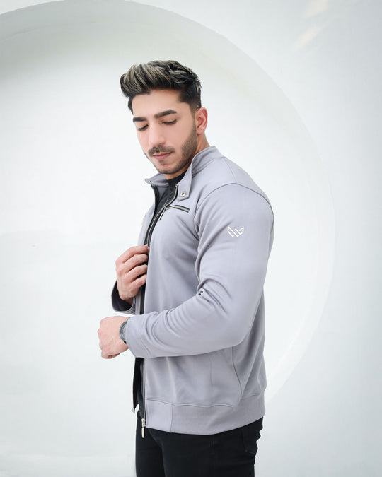 Warm grey jacket for men 