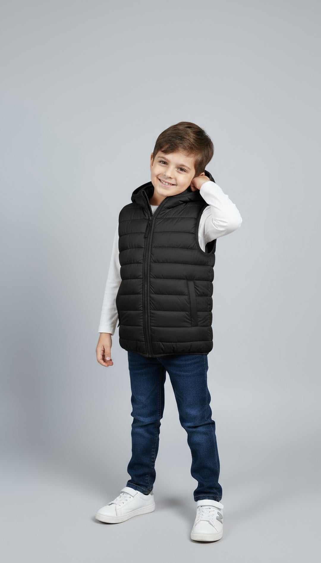 Warmie Black - Premium Sleeveless Puffers