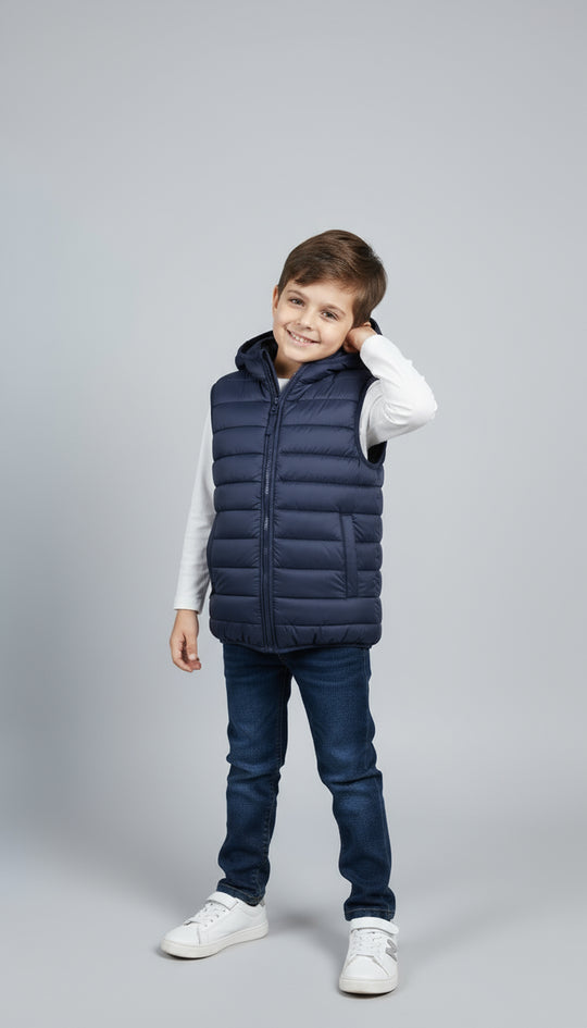 Warmie Navy - Premium Sleeveless Puffer