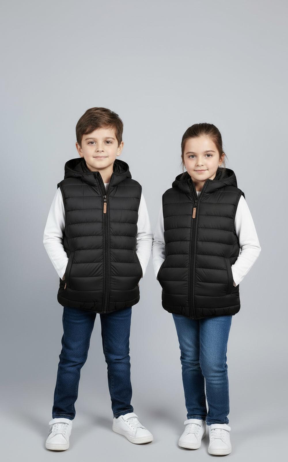 Warmie Black - Premium Sleeveless Puffers
