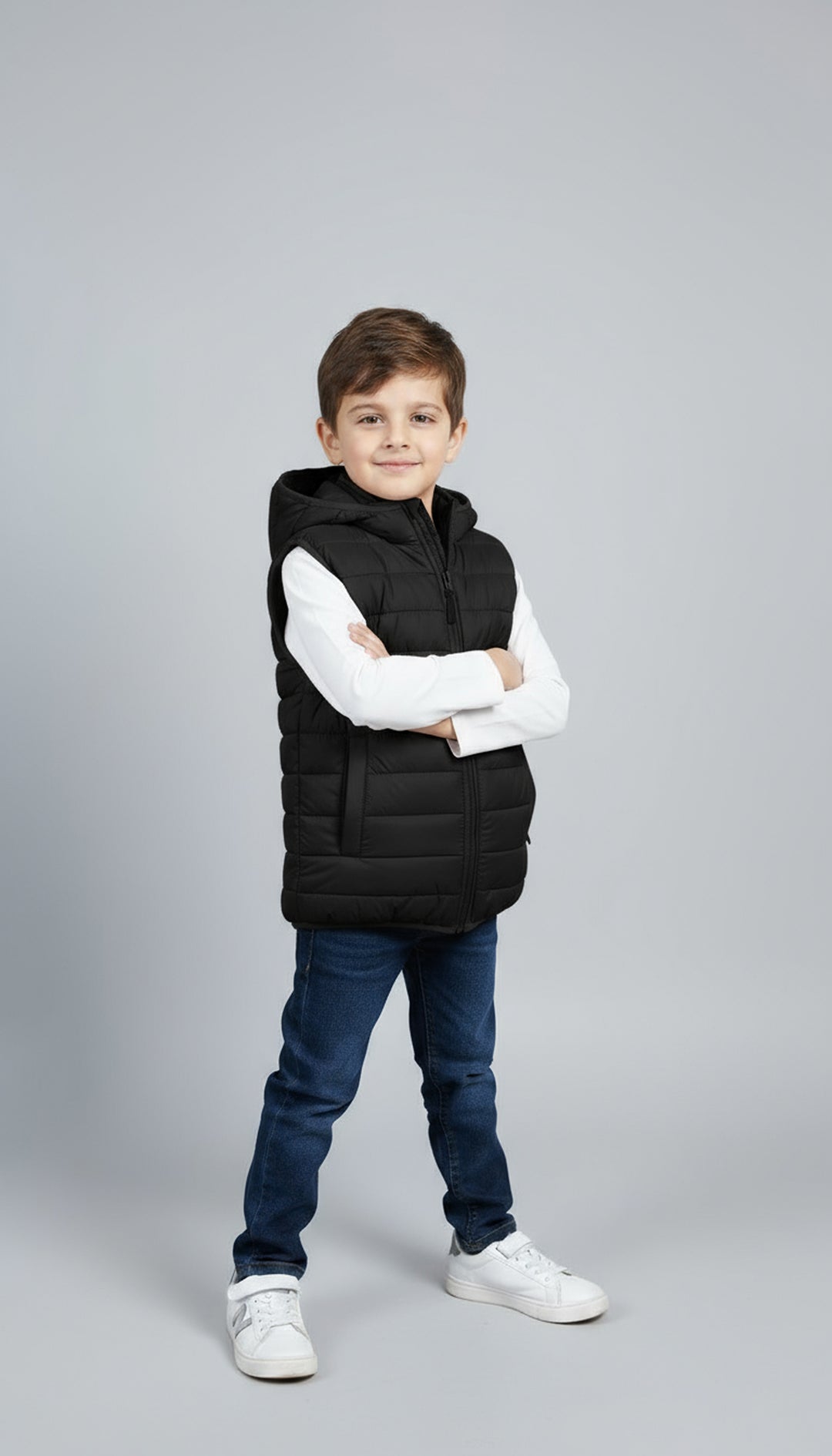 Warmie Black - Premium Sleeveless Puffers
