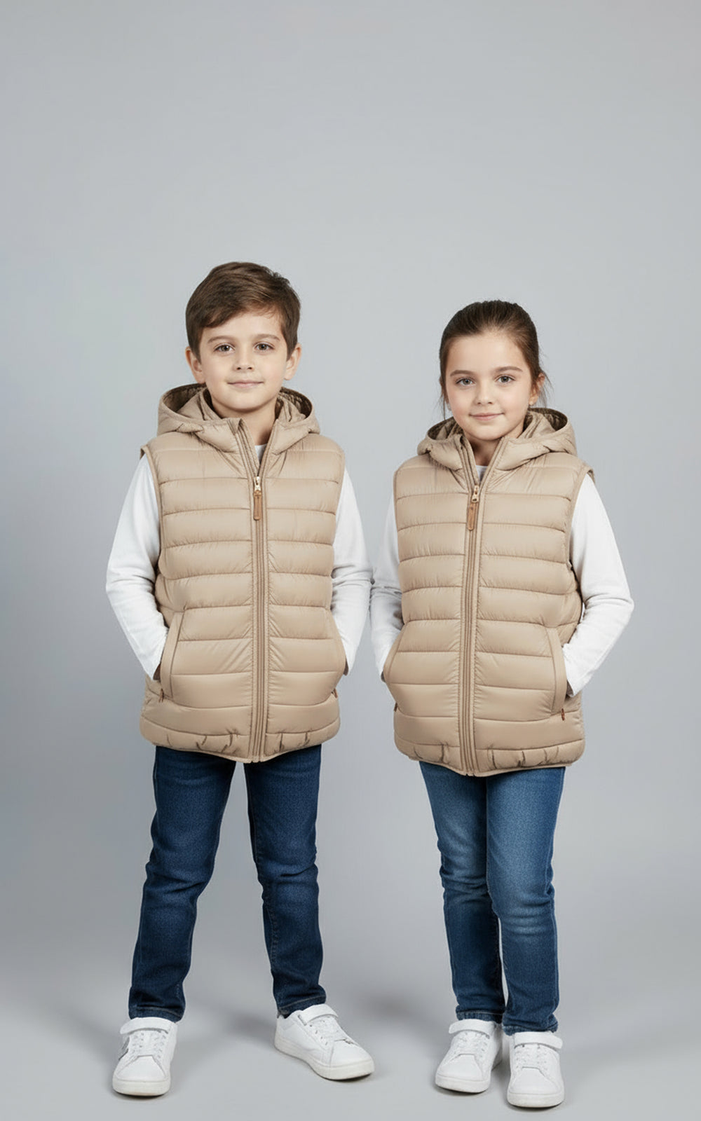 Warmie Tan - Premium Sleeveless Puffer