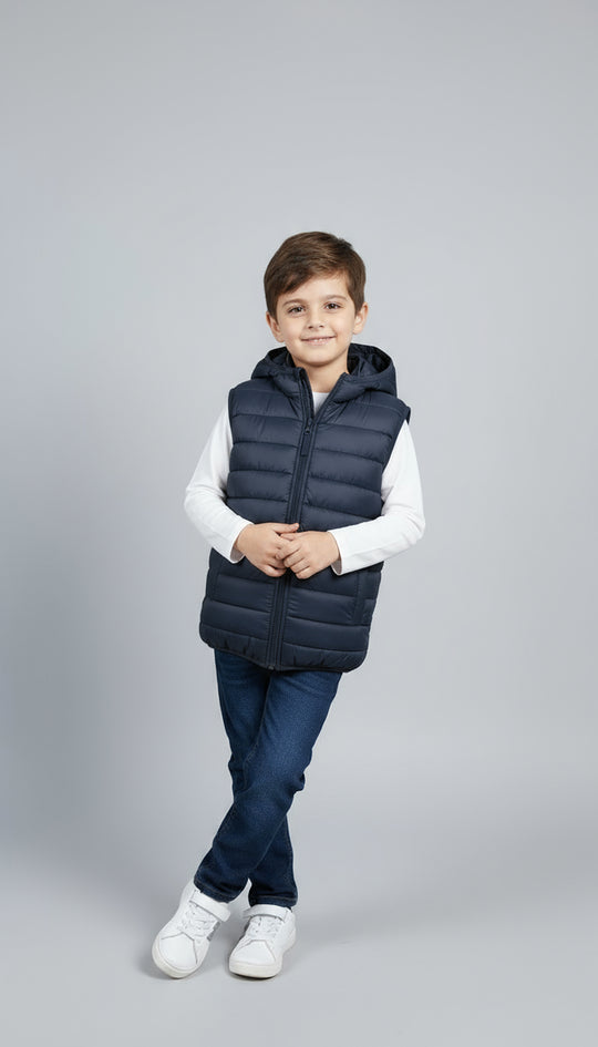 Warmie Navy - Premium Sleeveless Puffer