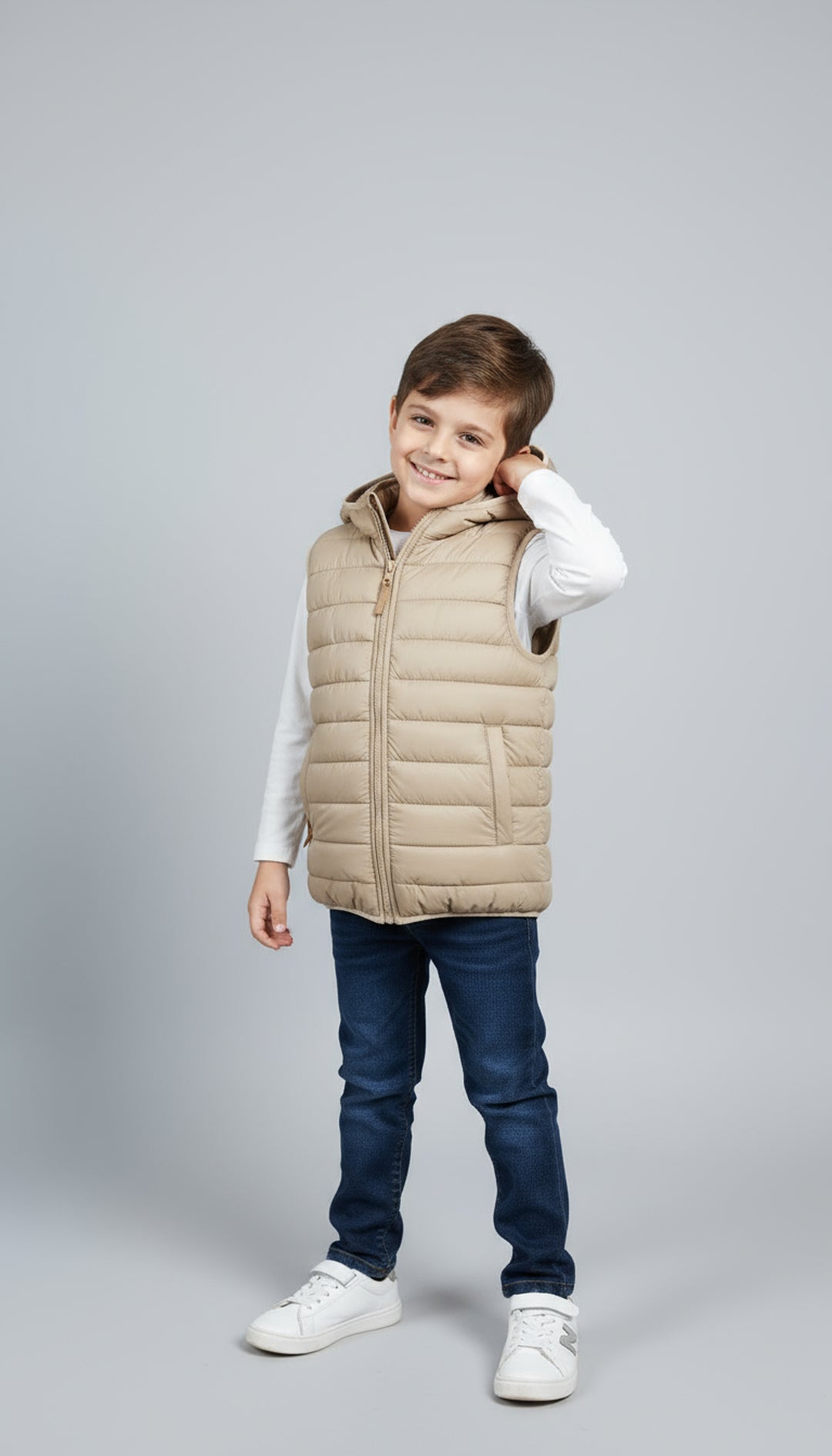 Warmie Tan - Premium Sleeveless Puffer