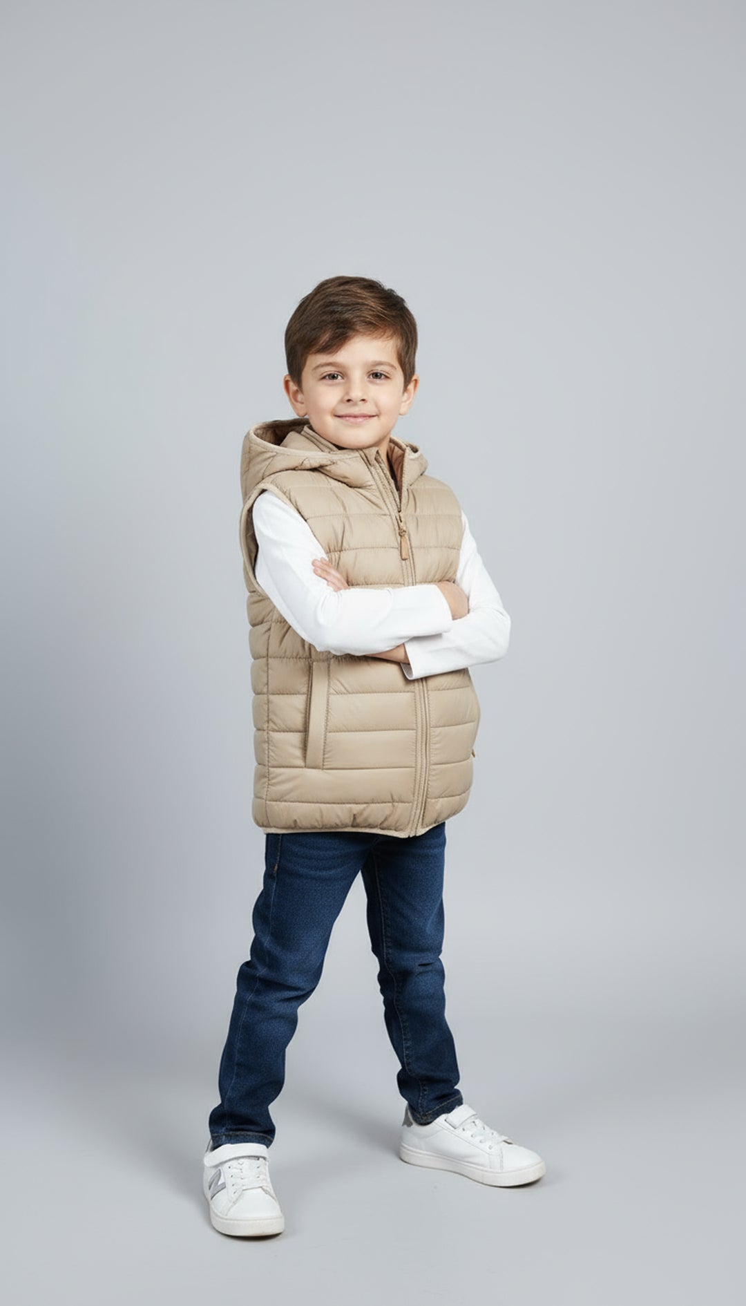 Warmie Tan - Premium Sleeveless Puffer