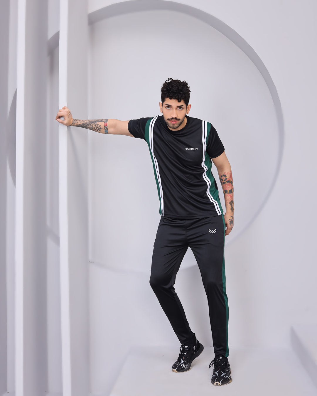 Master Stroke - Black/Green - Dri-Fit - wearium.pk