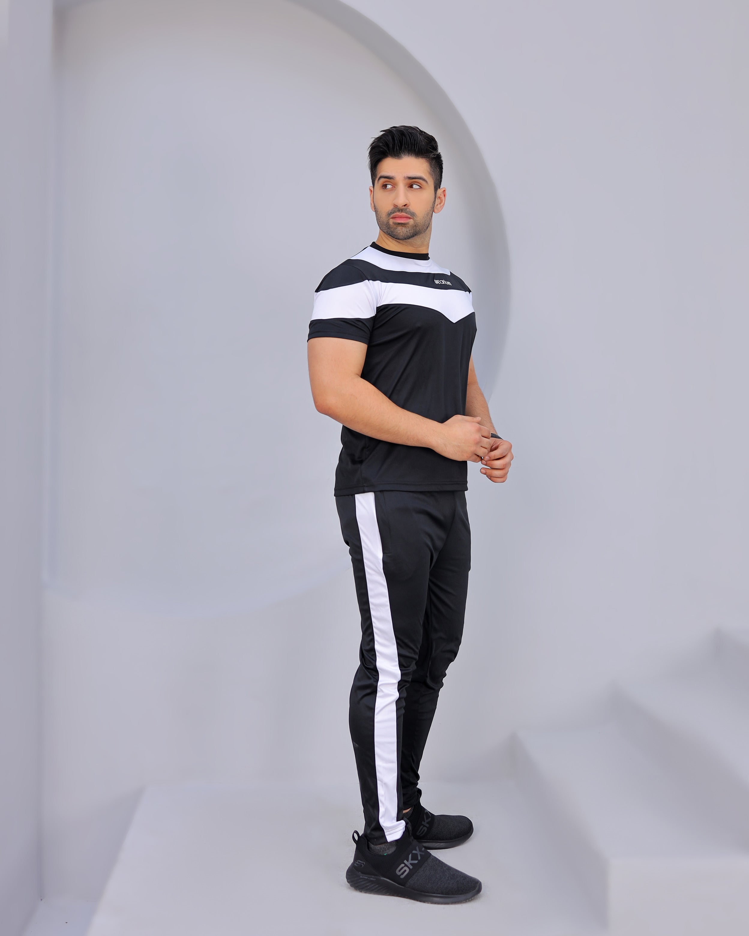 Black and white tracksuits on sale