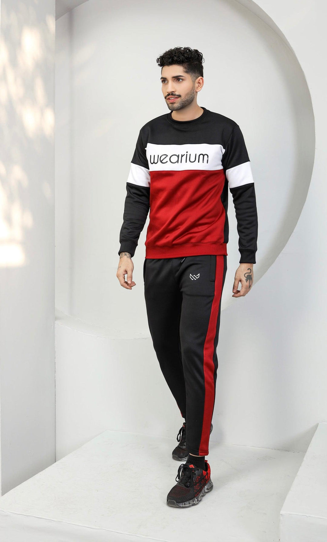  Round Neck Gym Tracksuit for Summers - Wearium